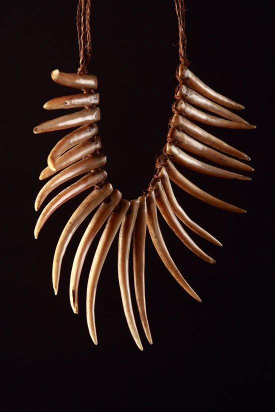 Fijian Chief’s Split Whale Tooth Necklace - Fijian Chief’s Split Whale