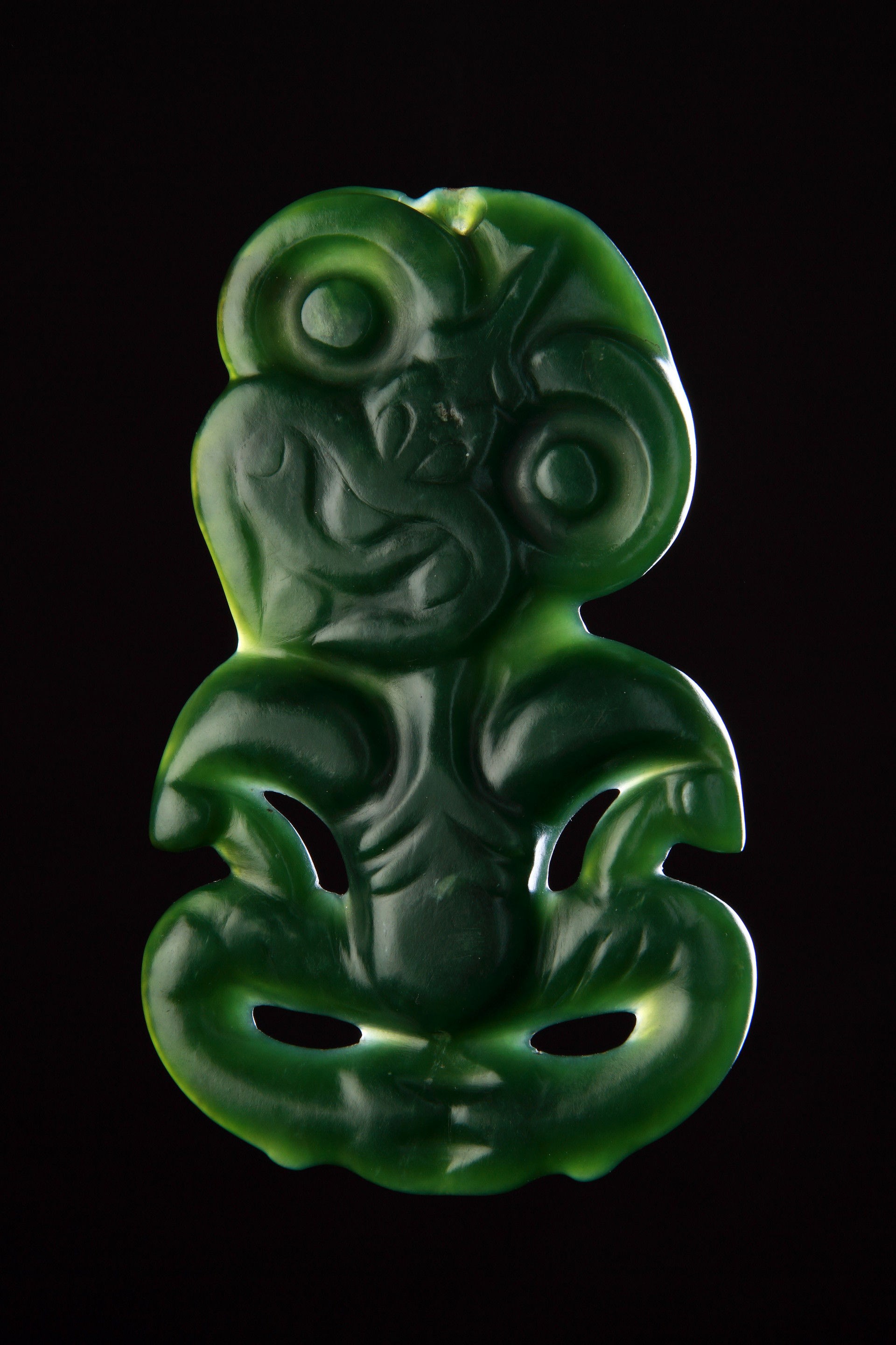 greenstone tiki pendant