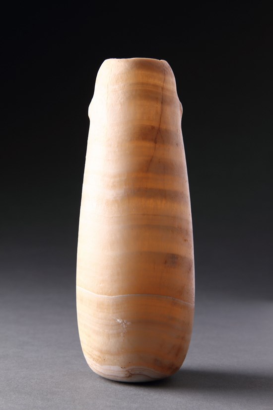 Ancient Egyptian Banded Alabaster Oil Vessels - Ancient Egyptian Banded ...